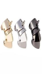 Fashion Men Women Ring Metal Joint Armour Finger Rock Punk Ai Yazawa NANA Cosplay Prop Jewerly Adjustable s for Gift 2202259374726