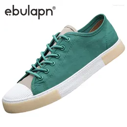 Fitness Shoes Ebulapn Brand Canvas Men Vulcanised Loafers Summer Breathable Male Tide Sneaker Shoe Korean Style Mixed Colours Flats