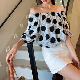 Women Rayon Loose Tshirt 2024 Summer Short-sleeved Thin Printed Cotton Silk Puff Sleeve Versatile Top Large Size Thin T-shirt Casual Blouse