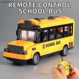 Electric/RC Car Childrens toy Rc remote-controlled school bus RC ambulance model can open the door radio controlled electric childrens toy giftsL2404