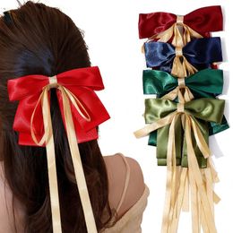 Ribbon Bowknot Hair Clips for Women Girls Hairpin Fashion Barrettes Headwear Cute Hair Accessoires