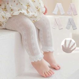 Trousers Summer girl stockings with thin mesh and baby lace pantyhose worn externally. Summer baby stockings are mosquito proof and have long legs for childrenL2404