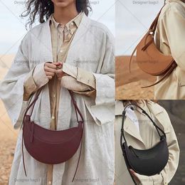 10A Numero Dix Half-moon Bag Full-grain Textured Smooth Calf Leather Tote Designer Zip Closure Crossbody Women Hobo Handbags Shoulder Bags Purse