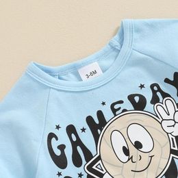 Clothing Sets Toddler Baby Boy Shorts Outfit Set Short Sleeve Cartoon Print T-Shirt And Baseball Clothes