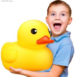 Sand Play Water Fun Rubber Duck Giant Ducks Large Rubber Duck Gender Revealing Party Rubber Duck 13 inch Duck Shower Toy Baby Shower Birthday Party Q240426