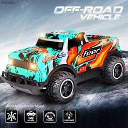 Samochód elektryczny/RC Nowy podświetlony pilot pojazd bezprzewodowy pojazd terenowy Cool Graffiti Drift Racing Car Children Toy Carl2404