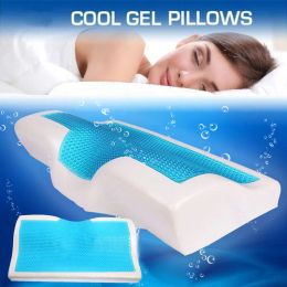 Pillow Butterfly Memory Foam Gel Pillow Summer Ice Cooling Health Cervical Protect Massage Orthopedic Pillows Comfort For Home Beddings