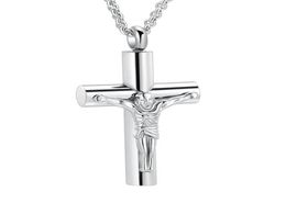 IJD11129 Jesus Ashes Pendant Necklace Stainless Steel Cremation Jewellery Funeral Keepsake Urn Necklace For Ashes Wholesale Price5191731