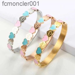 Heart Bracelet Forever Love Designer for Women Girlfriend Promise Wedding Jewellry Gifts Bangl N9WT