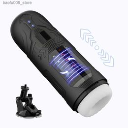 Other Health Beauty Items Automatic Male Masturbation Cup Telesic Rotating Vaginal Masturbation for Male Oral Masturbation Adult Products Q240426