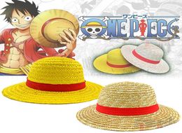 Dropshiping One Piece MonkeyLuffy Straw Hat Japanese Anime Cosplay Beach Hat Cap Halloween2957686