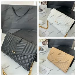 women shoulder bags classic crossbody Luxury handbags clutch purses ladies brand tote Flap Wallet Gold Silver Black Chain Bag