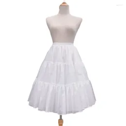 Skirts Fashion Crinoline Women Elastic Waist Petticoat Puffys Tutus Tulle Skirt Underskirt Party Vintge Dress Cosplays Drop