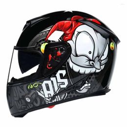 Motorcycle Helmets Red Joker Full Face Biker Helmet Wear-Resistant Accessories Breathable Head Protection Anti-Fall Motocross M-2XL