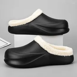 Slippers Winter Home Soft Cotton Men's Casual Shoes Non-slip Warm House Indoor Bedroom Lovers Couples Slipeprs