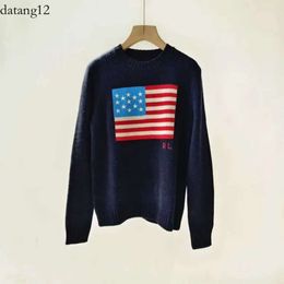 Men's Sweaters Polos Knitted RL Sweaters Men's Ladies Sweaters 2023 Us American Knitted - Flag High-End Luxury Comfortable Cotton Pullov 1770