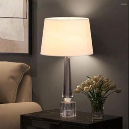 Floor Lamps Modern Crystal Table Lamp Living Room Bedroom Bedside Remote Control Desk Decoration LED Light Fixture