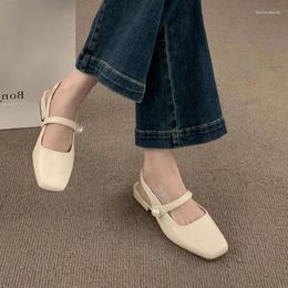 Casual Shoes For Women 2024 High Quality Mules Women's Slippers Concise Wild Solid Closed Toe Flat Female