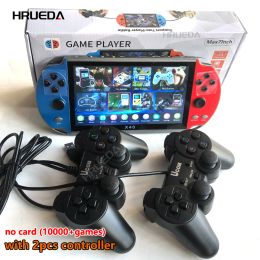 Players X40 Retro Video Game Console 7 Inch Hd Screen Built in 16gb Handheld Game Console Player with Two Gamepad Children's Gifts