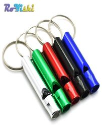 Aluminium Camping Survival Whistle Key Pendant Stylish Keychain Keyring6883548