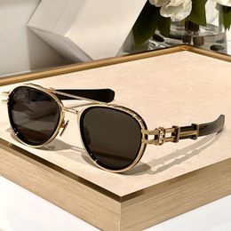 Sunglasses Men Innovative Double Bridge Mirror Legs Design Bigness Titanium Frame Eyewear BPS UV400 Unisex Fashion Glasses