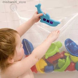 Sand Play Water Fun Baby shower toy storage bag mesh toy bag suction bathroom bag baby shower bag baby shower bag Q240426
