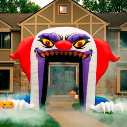 6mH (20ft) with blower Halloween festival devil inflatable archway clown decoration inflatable tunnel arch for advertising