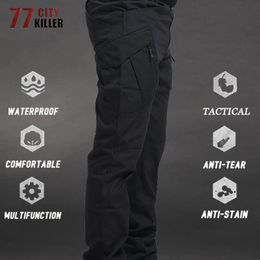 Plus Size Tactical Pants Men Military Waterproof Cargo Mens Pants Breathable SWAT Army Combat Trousers Work Joggers Male S-5XL 240420