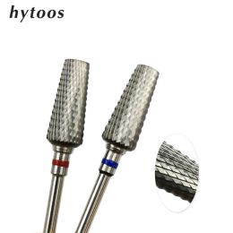 Bits HYTOOS Dust Proof Bits Tapered Barrel Carbide Nail Drill Bit Electric Manicure Cutter Nails Accessories Remove Gel