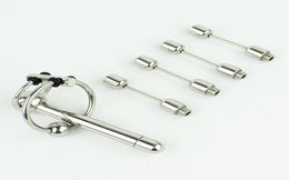 2016 Latest Design Stainless steel Urethral Sounding Stimulate Peins Plug Device BDSM Sex Toys For Men Urethra Stretching5144078