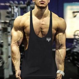 Men's Tank Tops Men Muscle Sleeveless Vest Athletic Spaghetti Strap Top Summer Casual O-neck Solid For