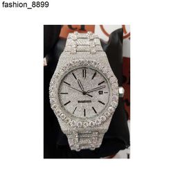 High on Demand Luxury Designed d Color Vvs Moissanite Iced Out Watch for Unisex From Indian Supplier at Bulk Order Best Price