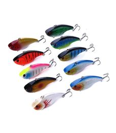 hengjia 50pcs game vibe fishing lure carp fishing tackle pesca hard baits vib lure bait 7 5cm 18g 6 hooks pike lure7078351