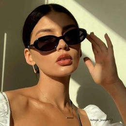 Vintage Oval Round Sunglasses Woman Brand Designer Candy Colors Sun Glasses Female Summer Styles Small Frame Mirror Shades