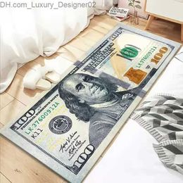 Carpet Floor mat Creative USA Dollar 3D bedroom living room lobby long strip carpet anti slip soft area home decoration Q240426