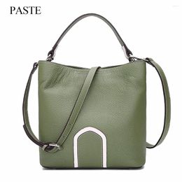 Shoulder Bags 2024 Genuine Leather Women Handbags Spring Female Bag Fashion Ladies Totes Big Brand Ipad Pink Crossbody