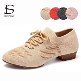 Boots Jazz Dance Shoes Women Adult Ballet Shoes Soft Sole Breathable Professional Latin Ballroom Practise Dancing Shoes For Ladies