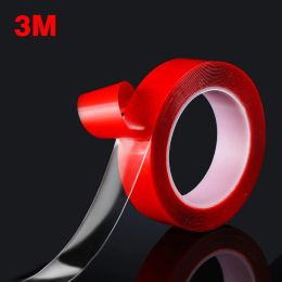 Controls 3m Transparent Silicone Double Sided Tape Sticker No Traces High Strength Nano Magic Tape Clear Acrylic Foam Waterproof Adhesive