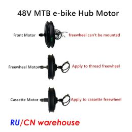 Part MTB Ebike Motor 48V 500W 1000W 1500W Brushless Gearless CSC Mountain Electric Bicycle Motor Cassette Motor Freewheel Motor