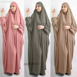 Ethnic Clothing Hooded Muslim Women Hijab Dress Prayer Garment Jilbab Abaya Long Khimar Full Cover Ramadan Gown Abayas Islamic Clothes Niqabz2