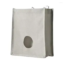 Storage Bags Grocery Bag Holder For Garbage Shopping With Hooks And Round Extraction Port Reusable Organiser