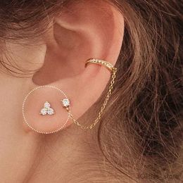 Dangle Chandelier Minimalism Womens Statement Small Stud Earrings Cute Zircon Ear Bone Nail Mini Crystal Geometry Pierced Earring Fashion Jewellery