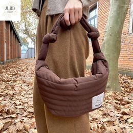 Bag Casual Hobos Down Cotton Women Shoulder Bags Designer Handbags Space Pad Feather Crossbody Large Capacity Totes 2024 Winter