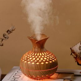 Appliances Wood Grain Humidifier 300ml USB Aroma Diffuser Atomizer USB Household Humidifier Hydrating Instrument Desktop Humidifier