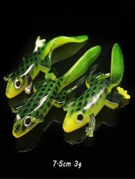 75cm 3g Elliot Frog Soft Baits Lures Silicone Fishing Gear 20 Pieces lot SH89145899