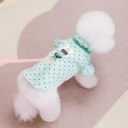 Dog Apparel Teddy Shirt Spring And Summer Two Legged Cardigan Fashion Pet Tank Top Flare Sleeves Clothes Yorkshire Clothing