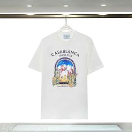 Mens Designer T Shirts Luxe Tshirt Casa Blanca For Men Top Oversized Tee Casablanc Shirt Casa Blanca Clothing Fashion Summer Crew Neck Short Sleeve 514