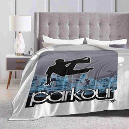 Blankets Parkour _ Blue6 Trend Style Funny Fashion Soft Throw Blanket Cool