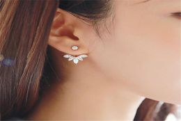 Stud 925 Sterling Silver Earrings For Women Zircon Korean Fashion Jewelry Geometric Earing Girl6292851