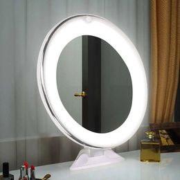 14 Led Fashion Makeup Mirror With 10x Magnifying Light Settings Bright Natural Daylight Cosmetic Mirror For Women 240416